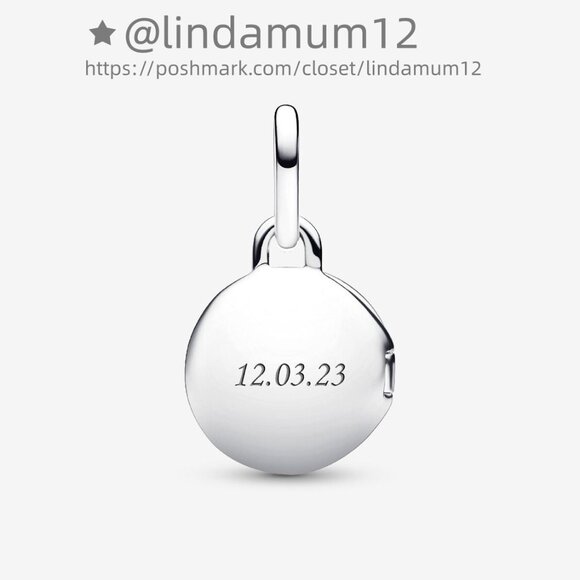 Pandora Openable & Engravable Love Locket Dangle Charm - Picture 2 of 6